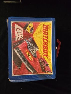Matchbox Carry Case w/ Diecast Car Lot Vintage Storage Case
